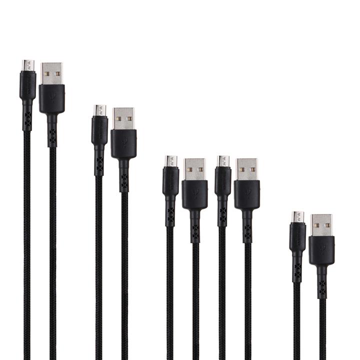 کابل تبدیل USB به microUSB کلومن مدل kd-30 مجموعه 5 عددی